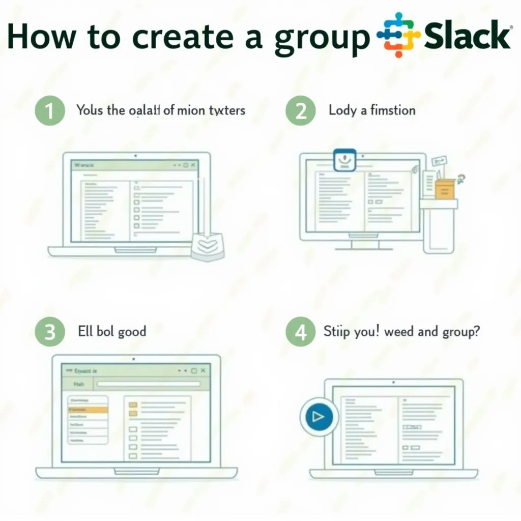 how to create a group in slack